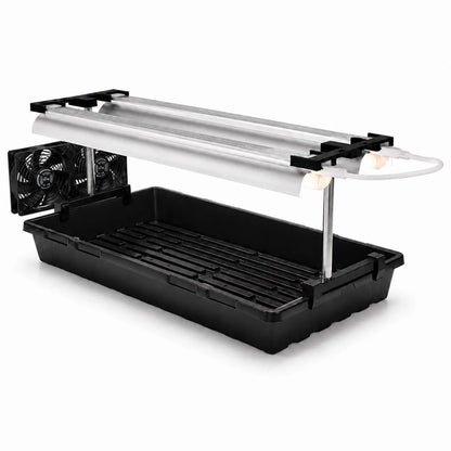 Seedling Grow Light with Fan - Adjustable LED Light Stand for Indoor Seed Starting
