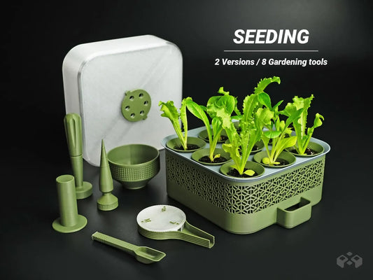 Self Watering Seed Starter Tray with Modular Indoor Grow Kit