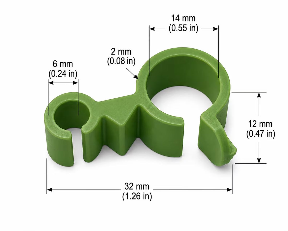 Reusable PETG Plant Support Clips for Trellis Cages and Vines