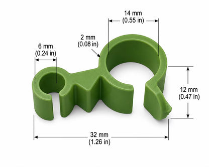 Reusable PETG Plant Support Clips for Trellis Cages and Vines