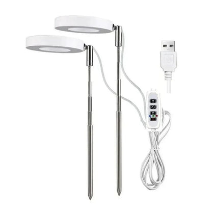 LED Grow Light for Indoor Plants - Full Spectrum Halo Plant Lamp with Auto Timer & Dimmable Brightness