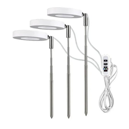 LED Grow Light for Indoor Plants - Full Spectrum Halo Plant Lamp with Auto Timer & Dimmable Brightness