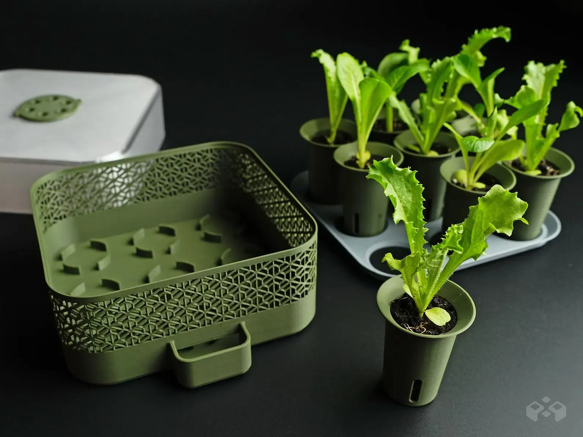 Self Watering Seed Starter Tray with Modular Indoor Grow Kit