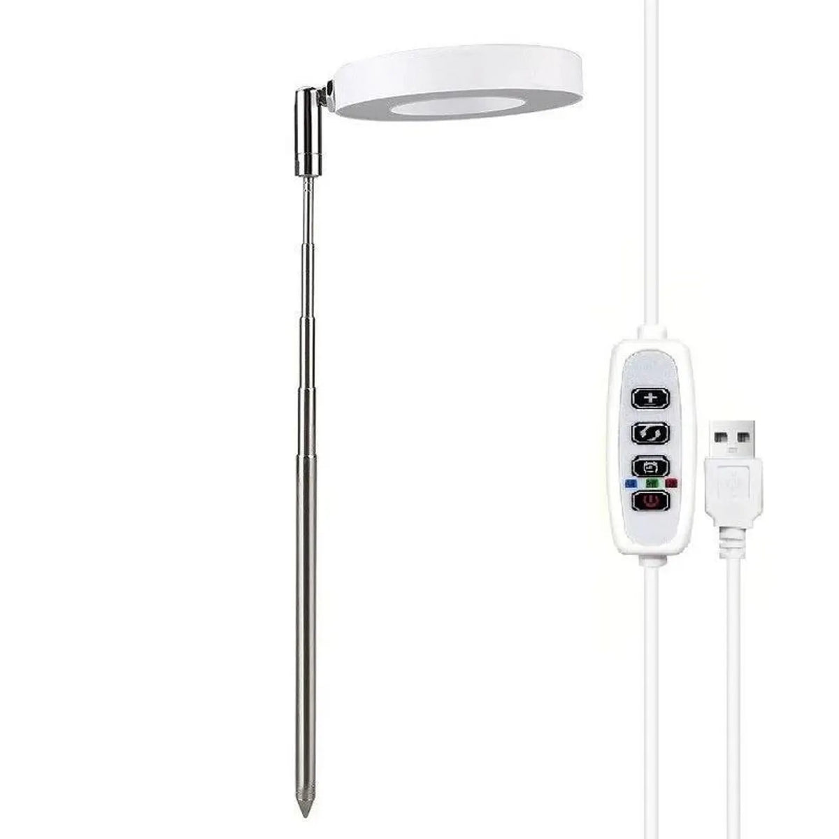 LED Grow Light for Indoor Plants - Full Spectrum Halo Plant Lamp with Auto Timer & Dimmable Brightness