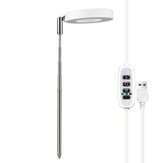 LED Grow Light for Indoor Plants - Full Spectrum Halo Plant Lamp with Auto Timer & Dimmable Brightness
